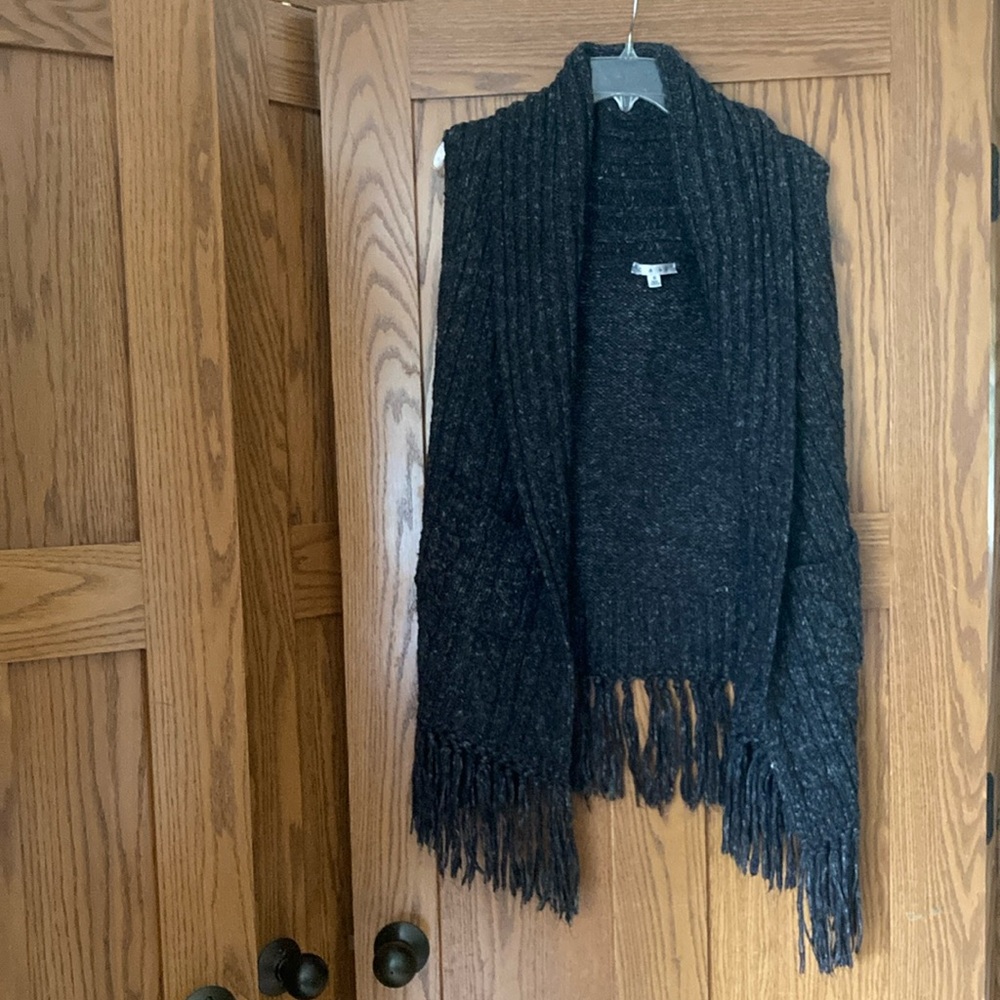 CAbi shawl-neck sweater cardigan size small